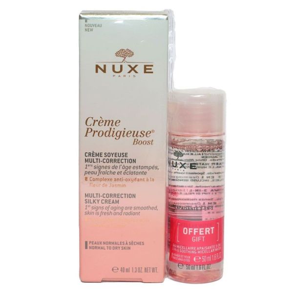 Nuxe Crème Prodigieuse Boost Crème Soyeuse 40ml + Eau Micellaire very Rose Very rose Offerte