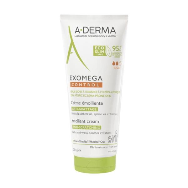 EXOMEGA CONTROL Crème émolliente anti-démangeaisons - 200ml