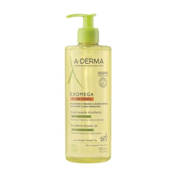 EXOMEGA CONTROL Huile lavante émolliente anti-démangeaisons - 500ml