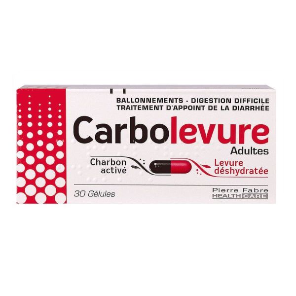 CARBOLEVURE ADULTES, gélule - 30 gélules