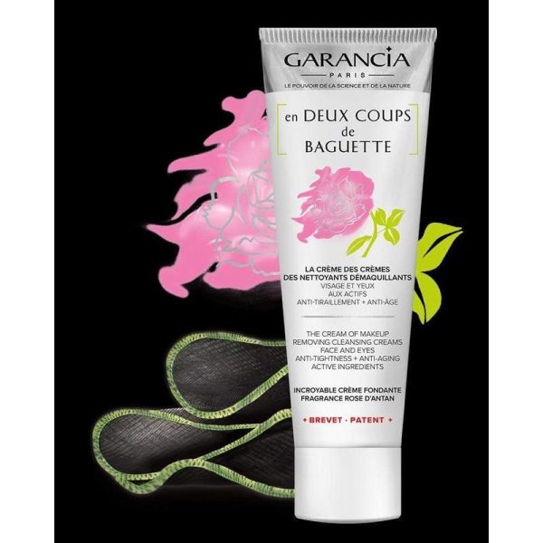 [ en DEUX COUPS de BAGUETTE ] Crème Démaquillante, Anti-Âge et Anti-Tiraillement - Visage & Yeux - 120 gr