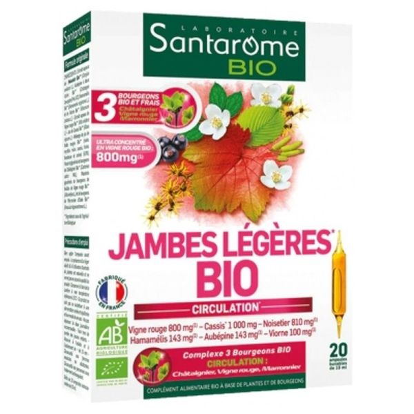 Jambes Légères Bio - 20 ampoules