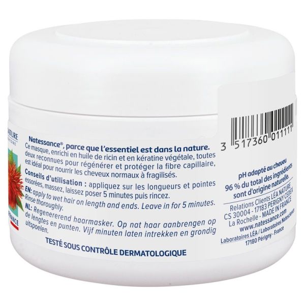 Masque Capillaire Sublimateur Régénérant Ricin et Kératine Végétale - 200 ml