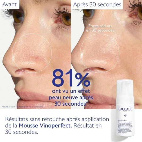 Vinoperfect Mousse Micro-Peeling Éclat aux AHAs - 100ml