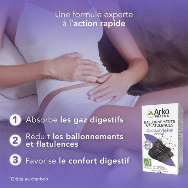 Arkogélules® Charbon Végétal Activé - 40 gélules