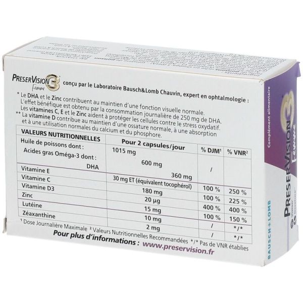 Preservision 3 Femme - 60 capsules