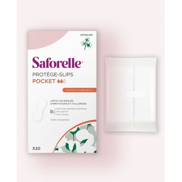-Protège-slips Pocket Coton BIO - 20 protège-slips