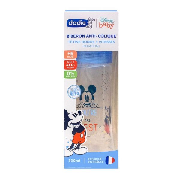 Bib Init+ 330ml Mickey Bleu +6M