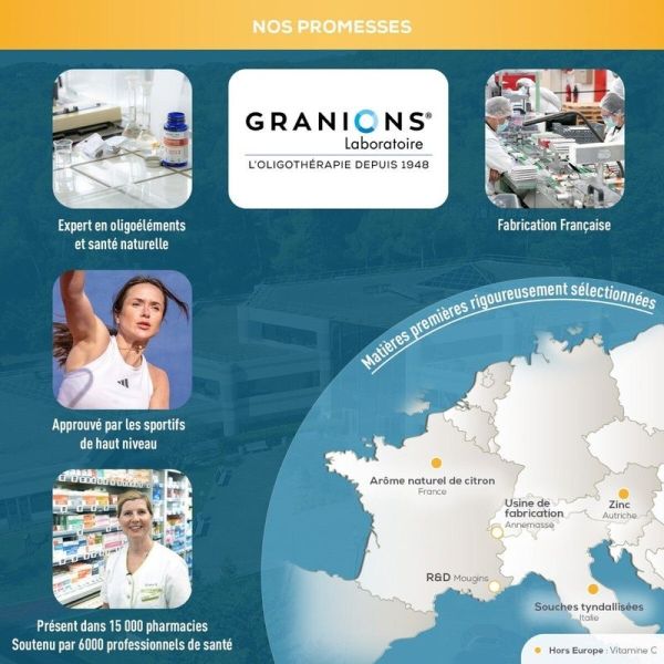 Construction musculaire Vitamineris Immunité 1000mg - 28 comprimés