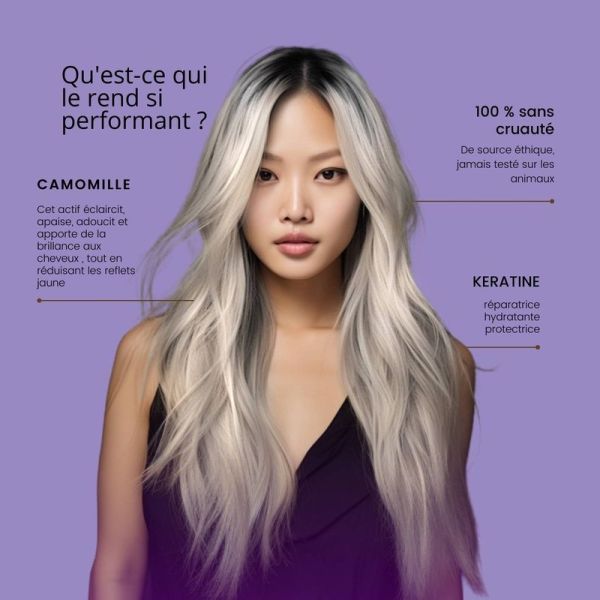 SHAMPOING SPÉCIAL BLONDE & BLANC - 500ml