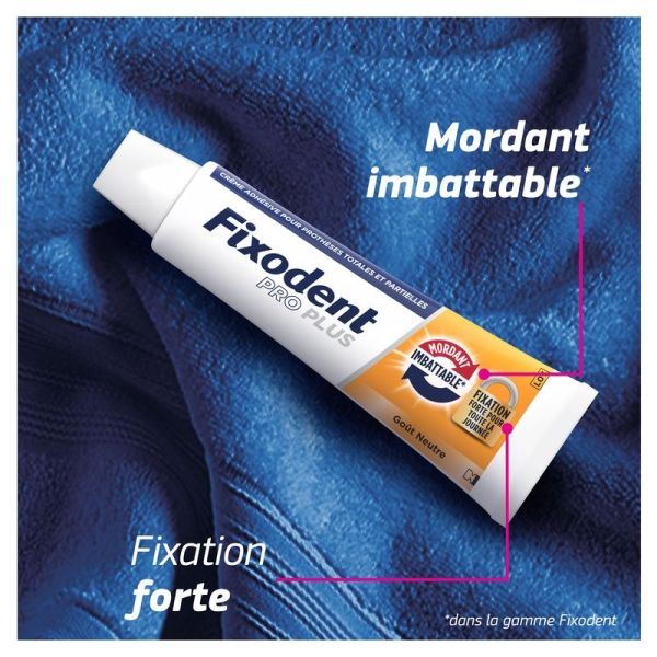 Pro Plus Crème Adhésive Fixation Forte Goût Neutre - 40 g