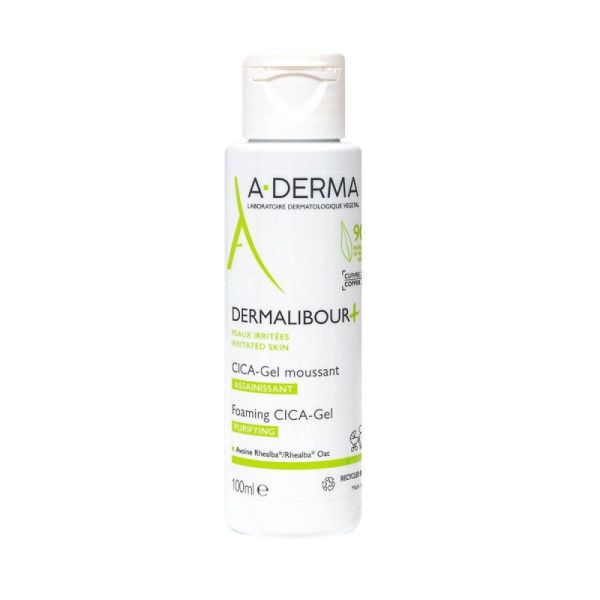 A-DERMA Dermalibour+ CICA - Gel Moussant - 100 ml