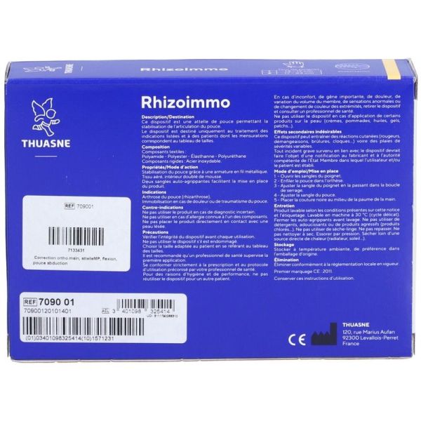 Rhizoimmo Orthèse pouce - Taille 1