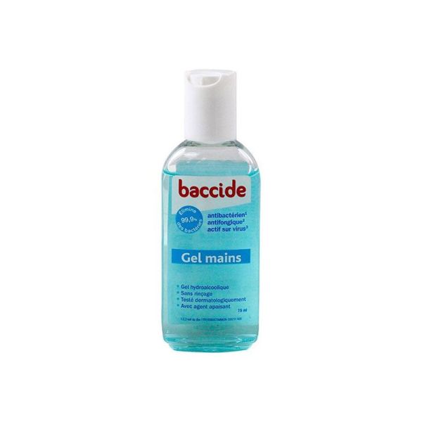 Baccide Gel Mains Sans Rinçage - 75ml 