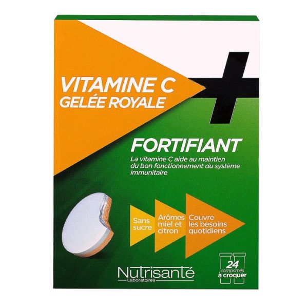 Fortifiant Vitamine C + Gelée royale - 24 comprimés