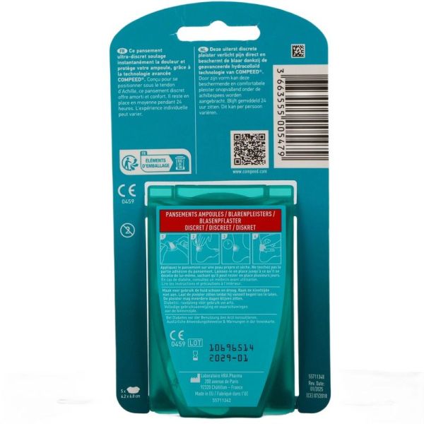 Pansements Ampoule Discret - 5 pansements