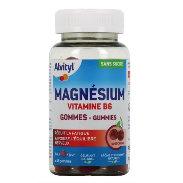Magnesium Cerise Gomme - 45 gommes