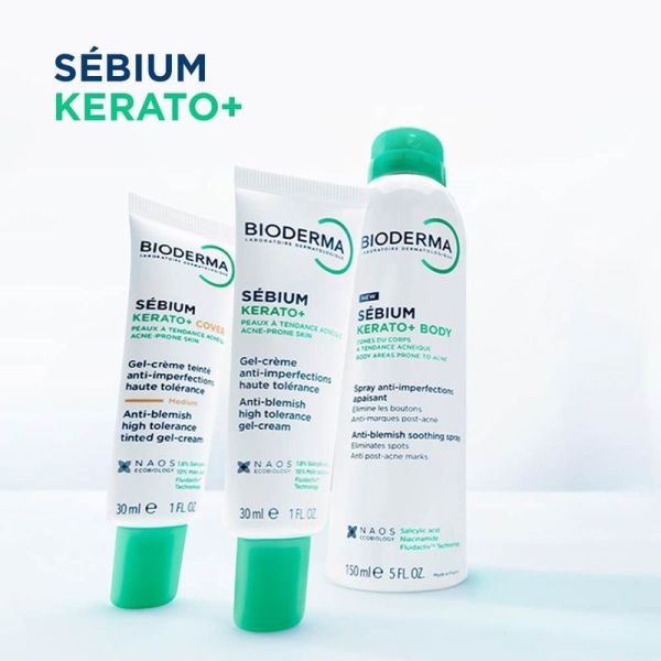 Sébium Kerato+ Body - Spray Anti-Imperfections Apaisant - Corps - Peaux à Tendance Acnéique - 150ml