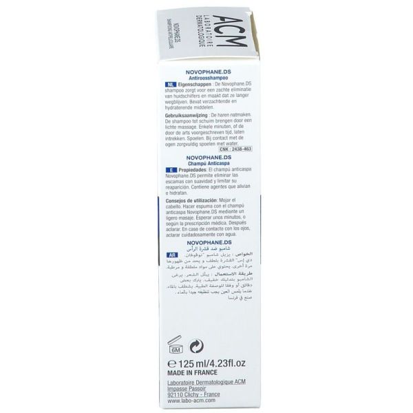 Novophane DS Shampooing antipelliculaire - 125 ml