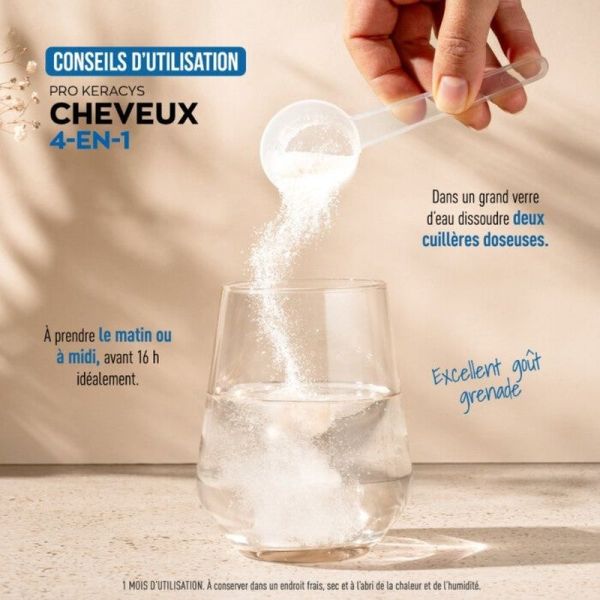 Pro Keracys Collagène cheveux 4-EN-1 Poudre - 200 ml
