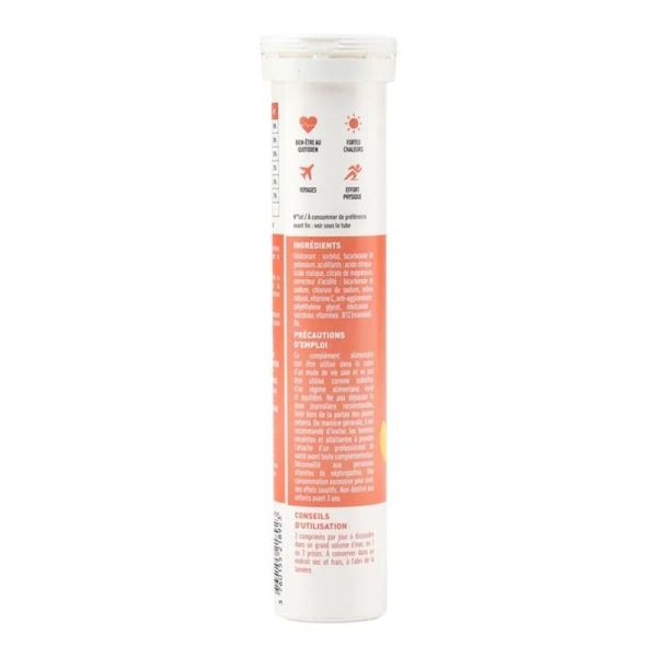 HYDROP - Hydratation Électrolytes Pêche - 20 comprimés