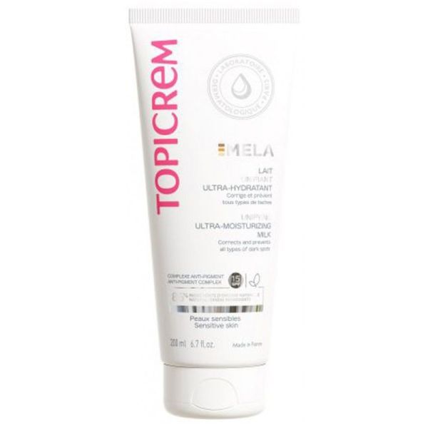 Topicrem MELA Lait Unifiant Ultra-Hydratant - 200 ml