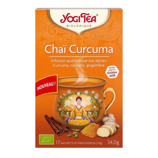 YOGI TEA Chaï Curcuma - 17 Sachets 2 g