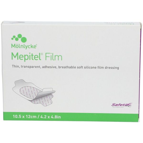 Mepitel Film Pansement Adhésif Microadhérent Transparent - 10,5cm x 12cm