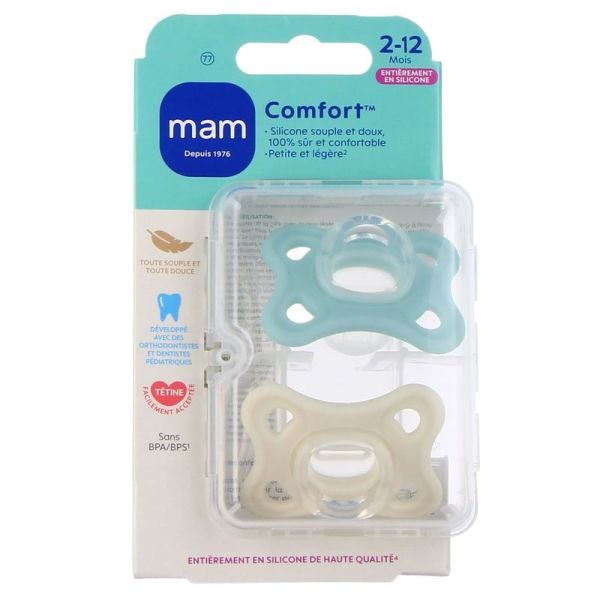 Comfort - 2 sucettes 2-12 mois
