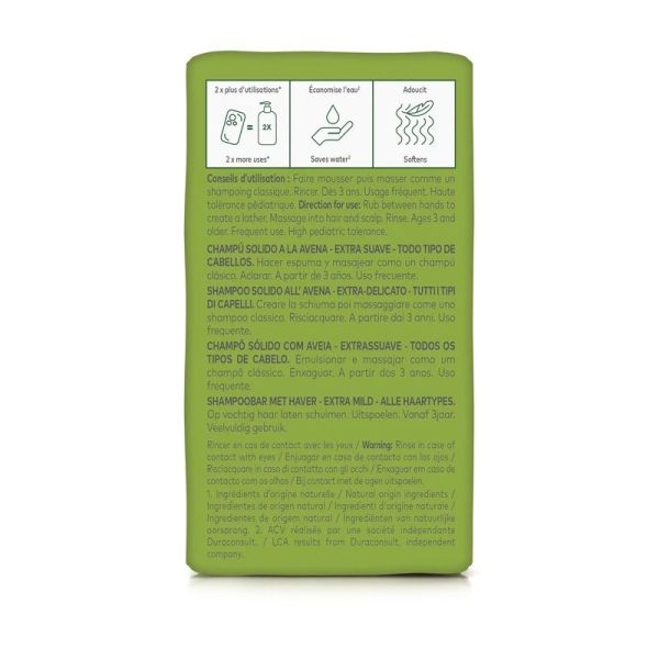 Shampoing solide à l'Avoine - Pain - 80 g