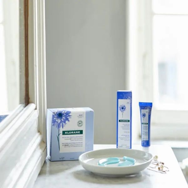 Patchs yeux lissants hydro-gel - Bleuet Bio + Acide Hyaluronique