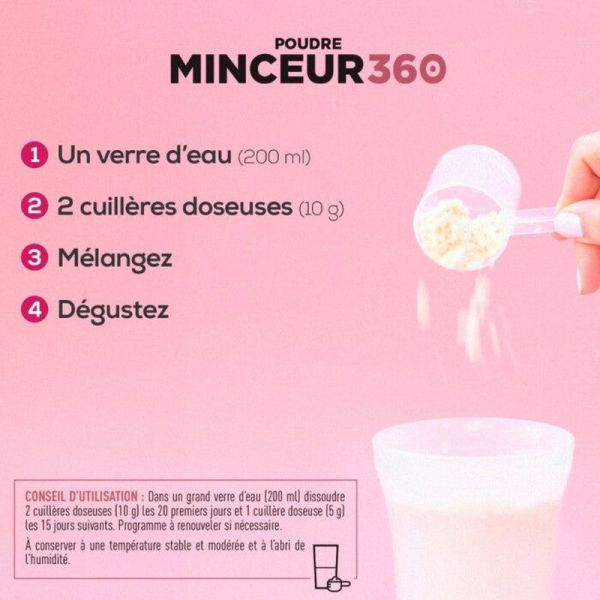 Poudre Morosil, Vinaigre de Cidre, Collagène & Acide Hyaluronique Minceur 360 - 275g