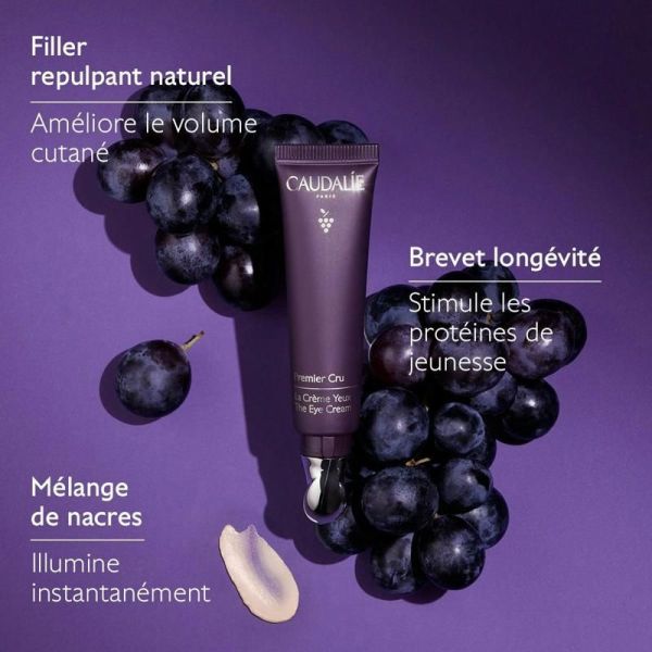 Premier Cru La Crème Yeux au Brevet Longévité et filler repulpant naturel