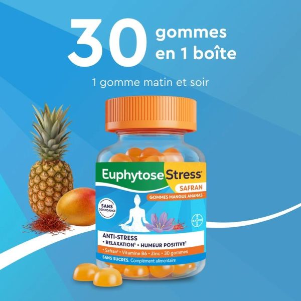 Stress Safran - Mangue Ananas - 30 gommes
