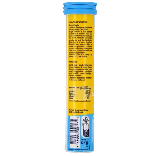 HydraFizz Hydra Sans Sucre goût citron - 16 comprimés effervescents