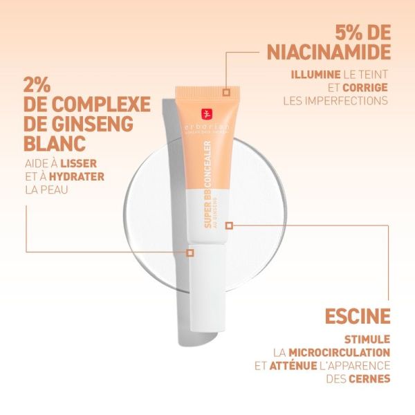 Super BB Concealer - Soin anticernes haute couvrance - Chocolat - 10 ml