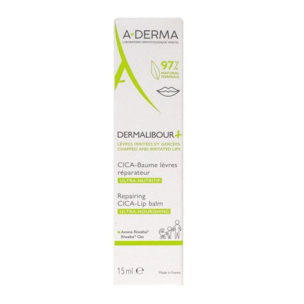 A-Derma Dermalibour+ Cica Baume lèvres - 15ml