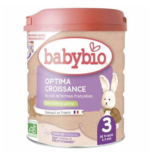 Optima 3 Croissance Avec Fibres - Boîte de 800g