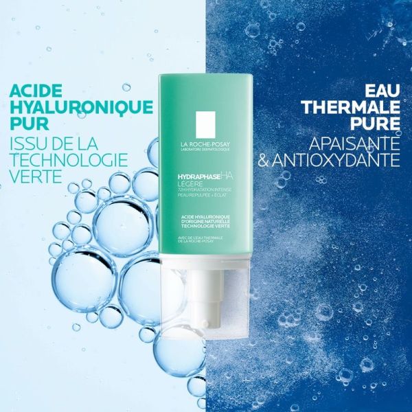Hydraphase HA Légère Crème Hydratante Visage à l'Acide Hyaluronique - 40ml