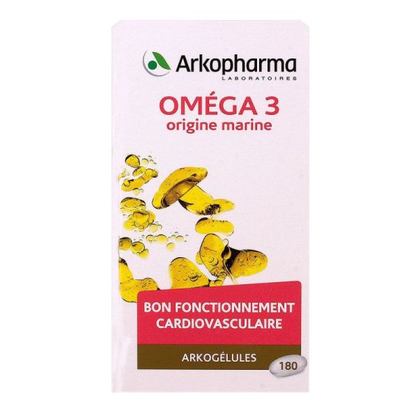 Arkogélules Omega 3 - 180 capsules