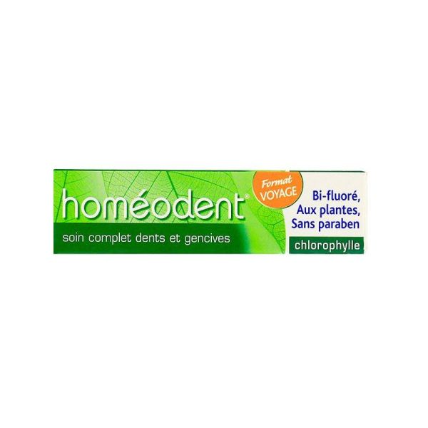 Homéodent Soin Complet Dents & Gencives Chlorophylle Format Voyage - 25ml