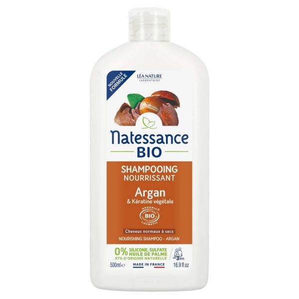 Shampoing Nourrissant Argan et Kératine Végétale - 500ml