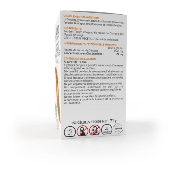 Arkogélules® Ginseng - 45 gélules