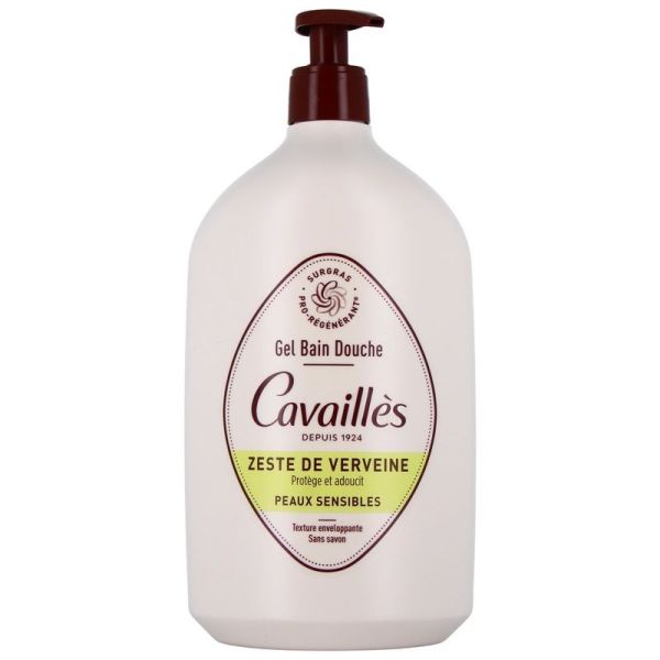 Gel Bain Douche Zeste de Verveine Peaux Sensibles QUOTIDIEN - 1 L