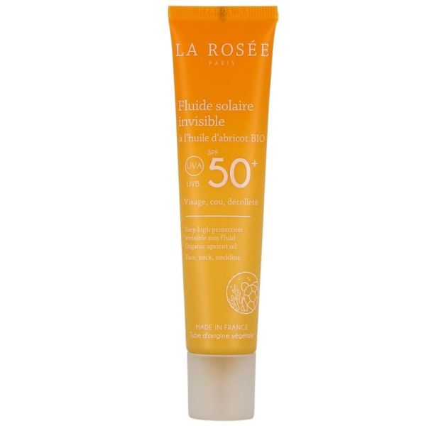 Fluide Solaire Invisible à l'Huile d'Abricot Bio SPF50+ - 40 ml