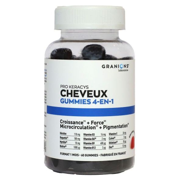 Gammes PRO KERACYS Cheveux Gummies 4-en-1 - 110mg