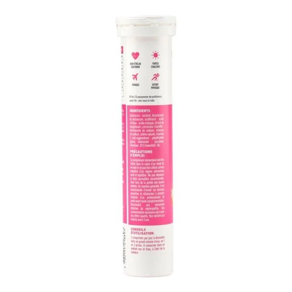 Hydrop Hydratation Électrolytes - Fraise - 20 comprimés