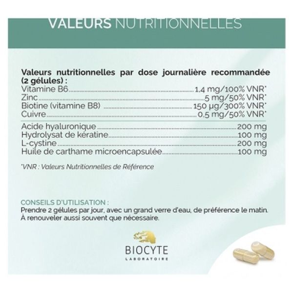 Keratine Ha 300 - 60 gélules