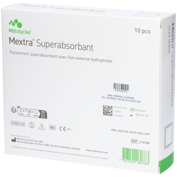 Superabsorbant Pansement Multicouche - 12,5x12,5 cm