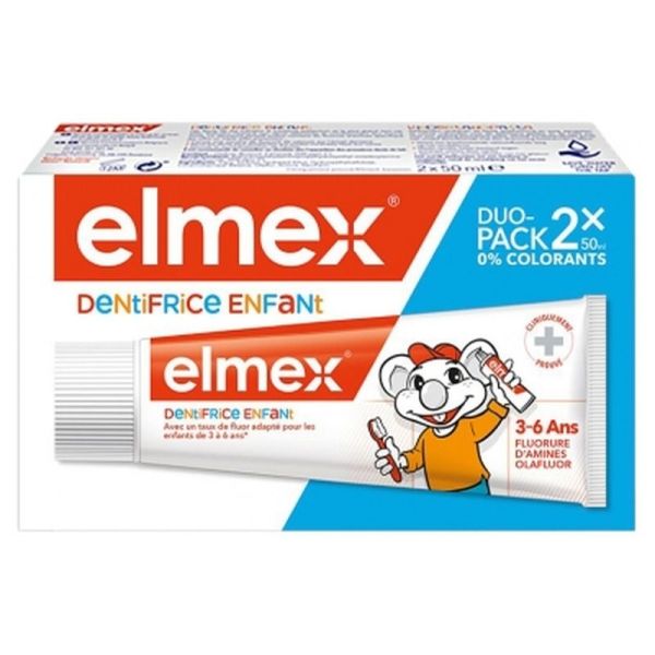 Dentifrice Enfant 3-6 Ans - 50ml x2